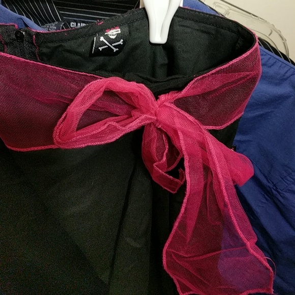 Cotton skirt with tulle trim - Picture 3 of 5